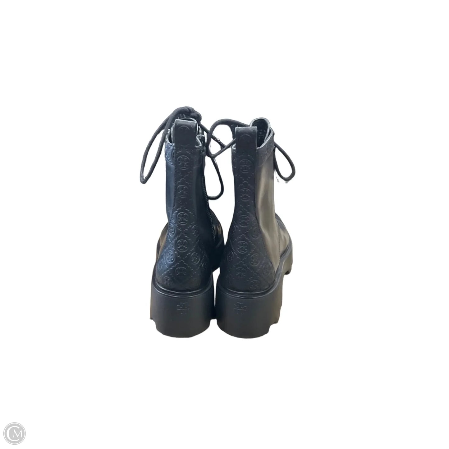 Boots Luxury Designer By Tory Burch In Black, Size: 9.5