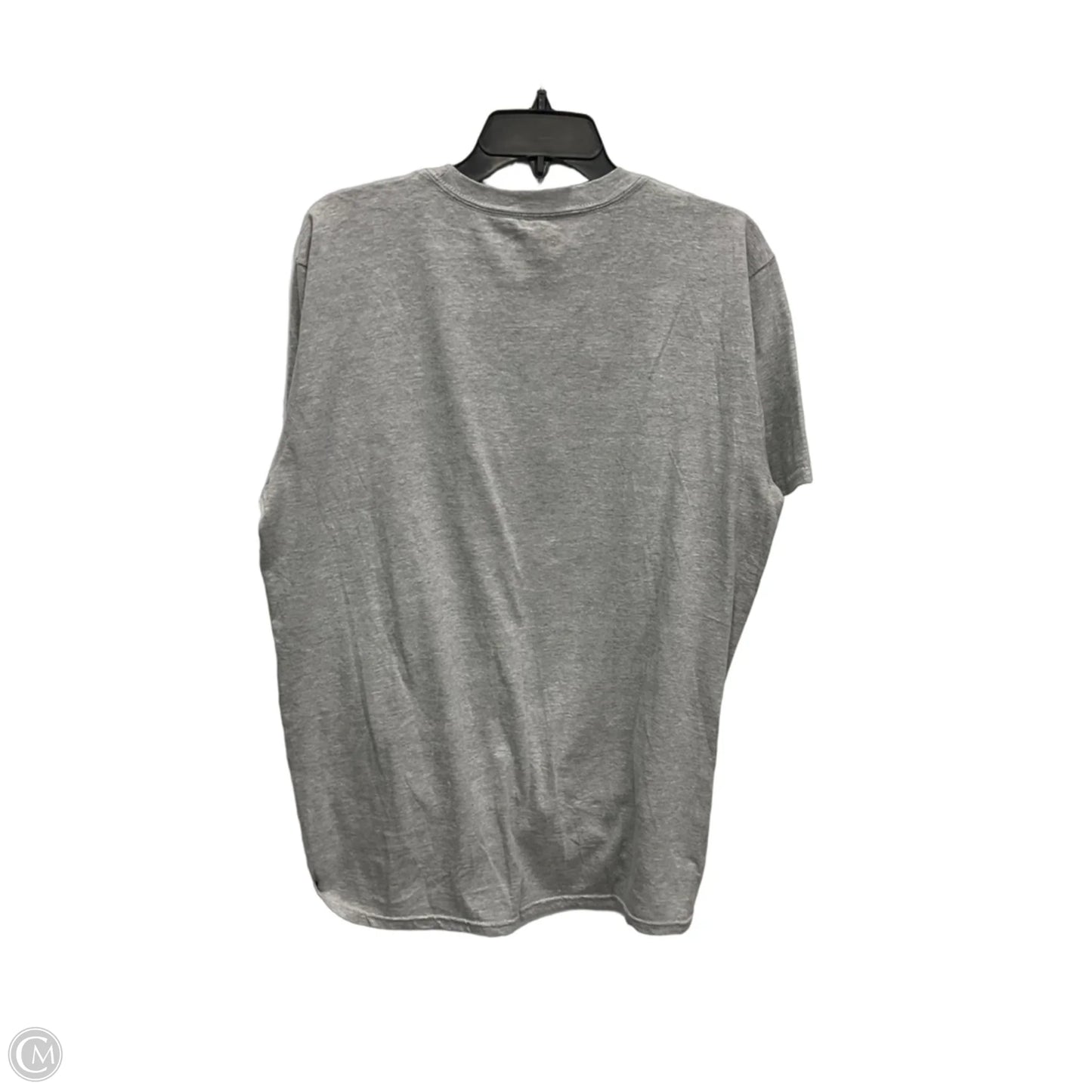 Top Short Sleeve By Disney In Grey, Size: 1x