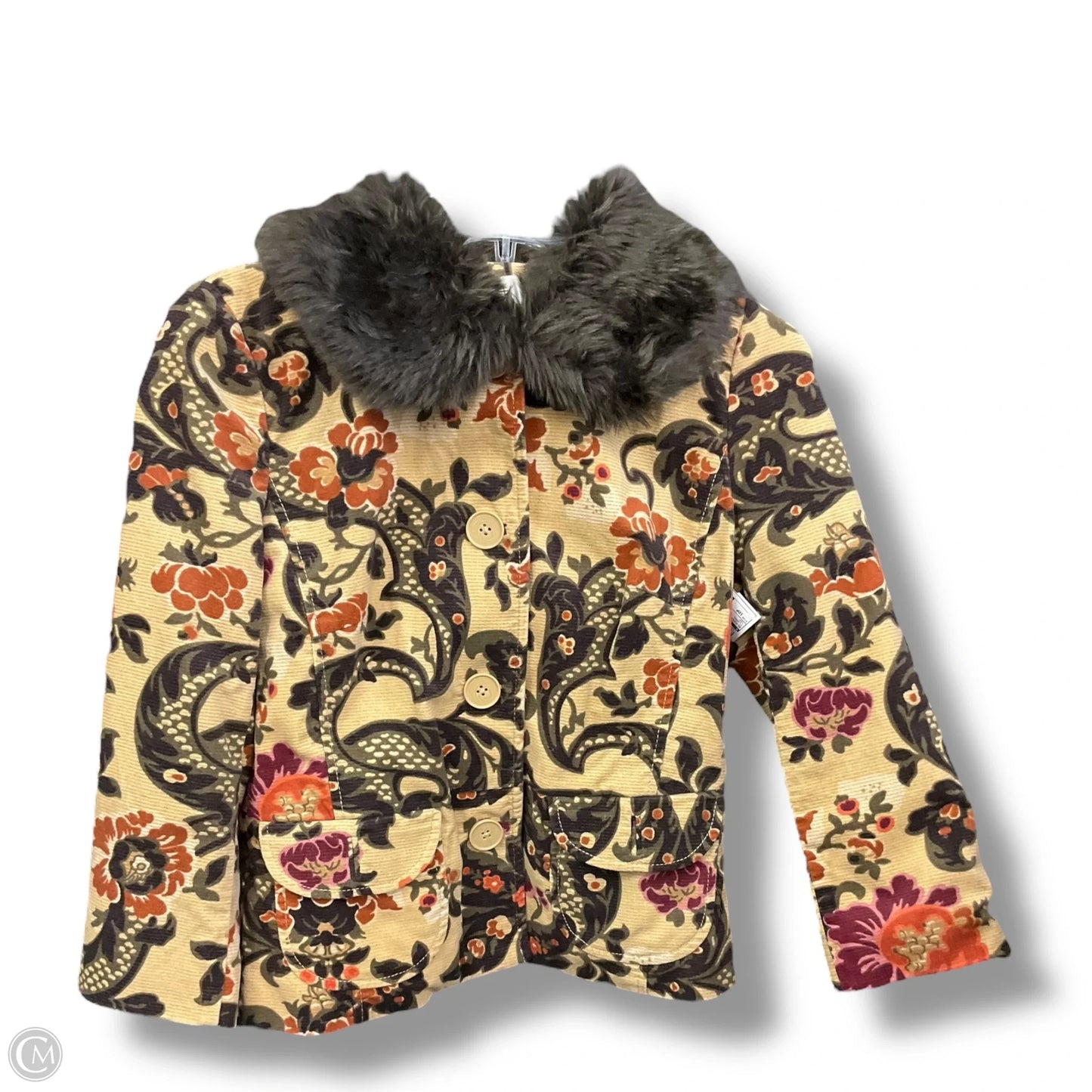 Blazer By Clothes Mentor In Floral Print, Size: 10p