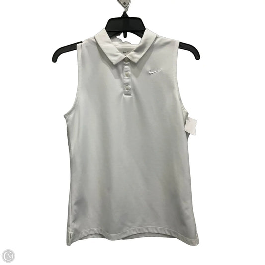 Athletic Tank Top By Nike In White, Size: S