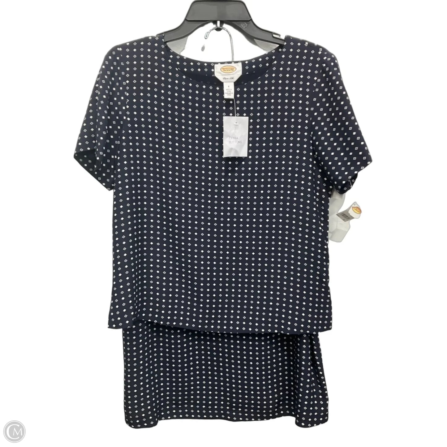 Skirt Set 2pc By Talbots In Polkadot Pattern, Size: 8