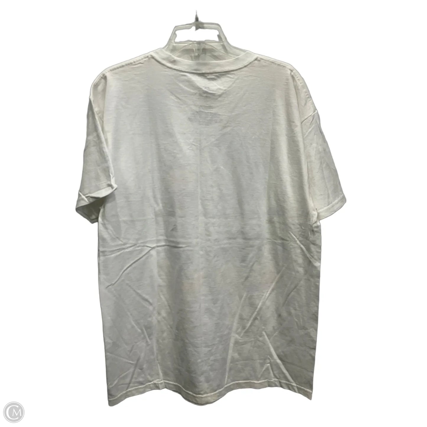 Top Short Sleeve By Clothes Mentor In White, Size: L