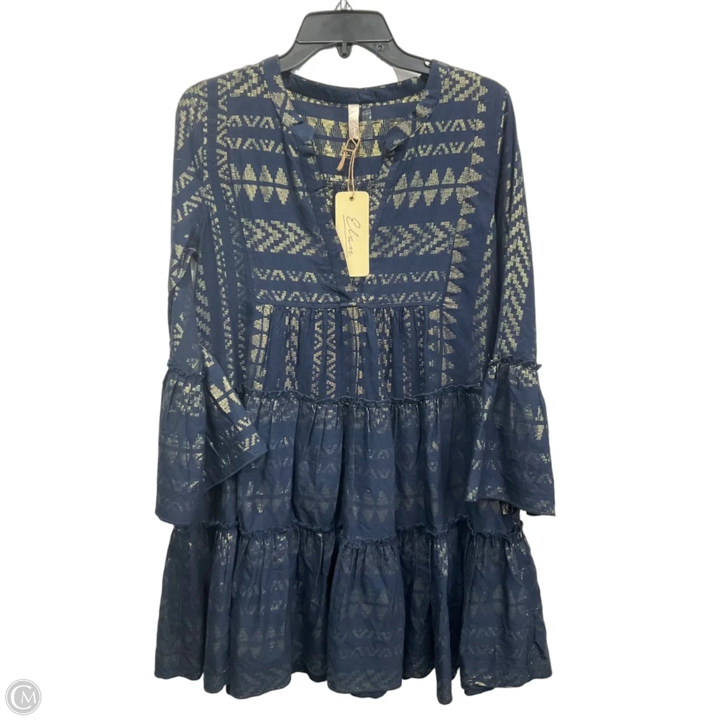 Dress Casual Midi By Elan In Navy, Size: S