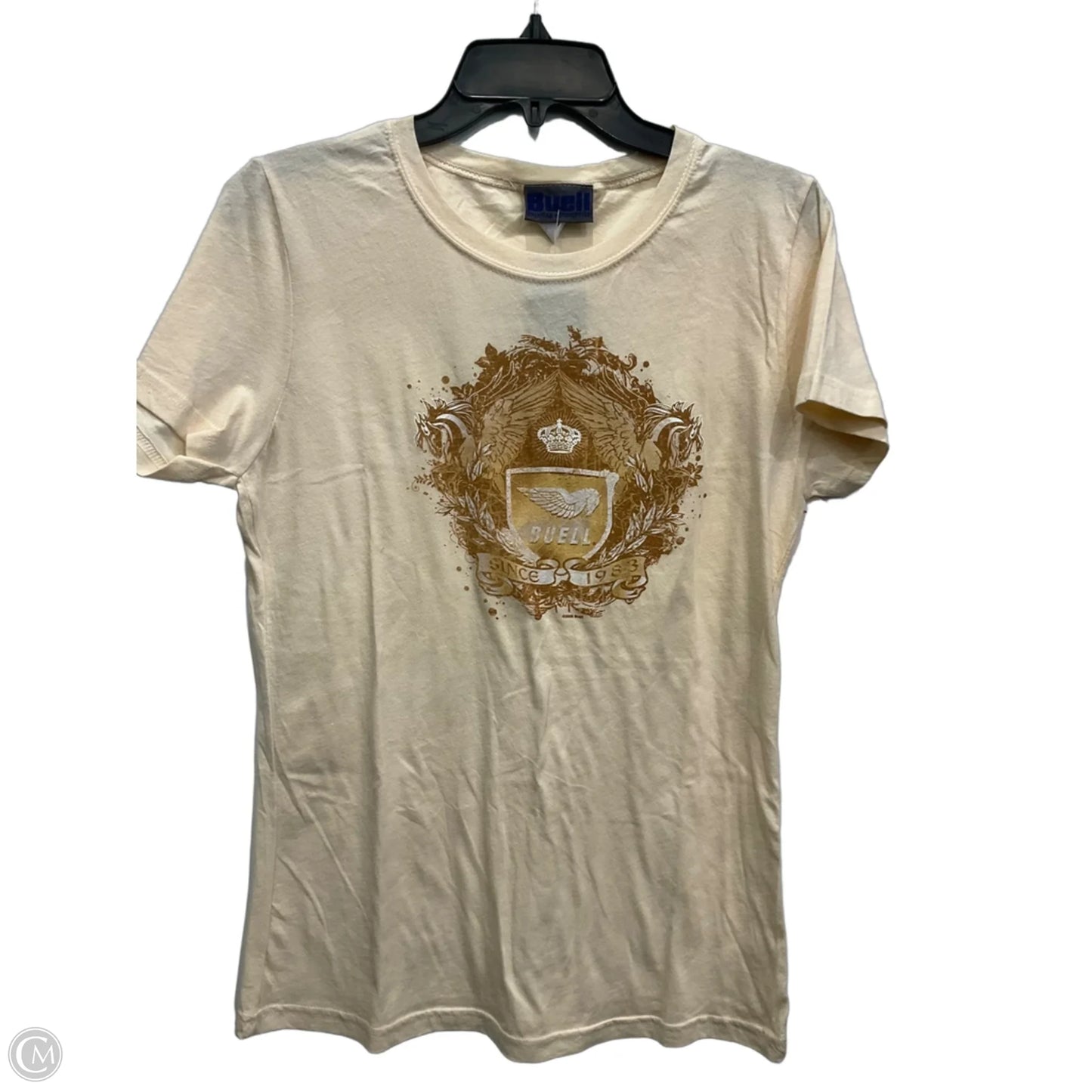 Top Short Sleeve By Clothes Mentor In Yellow, Size: Xl