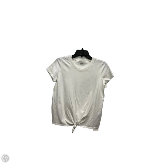Top Short Sleeve By Madewell In White, Size: Xs