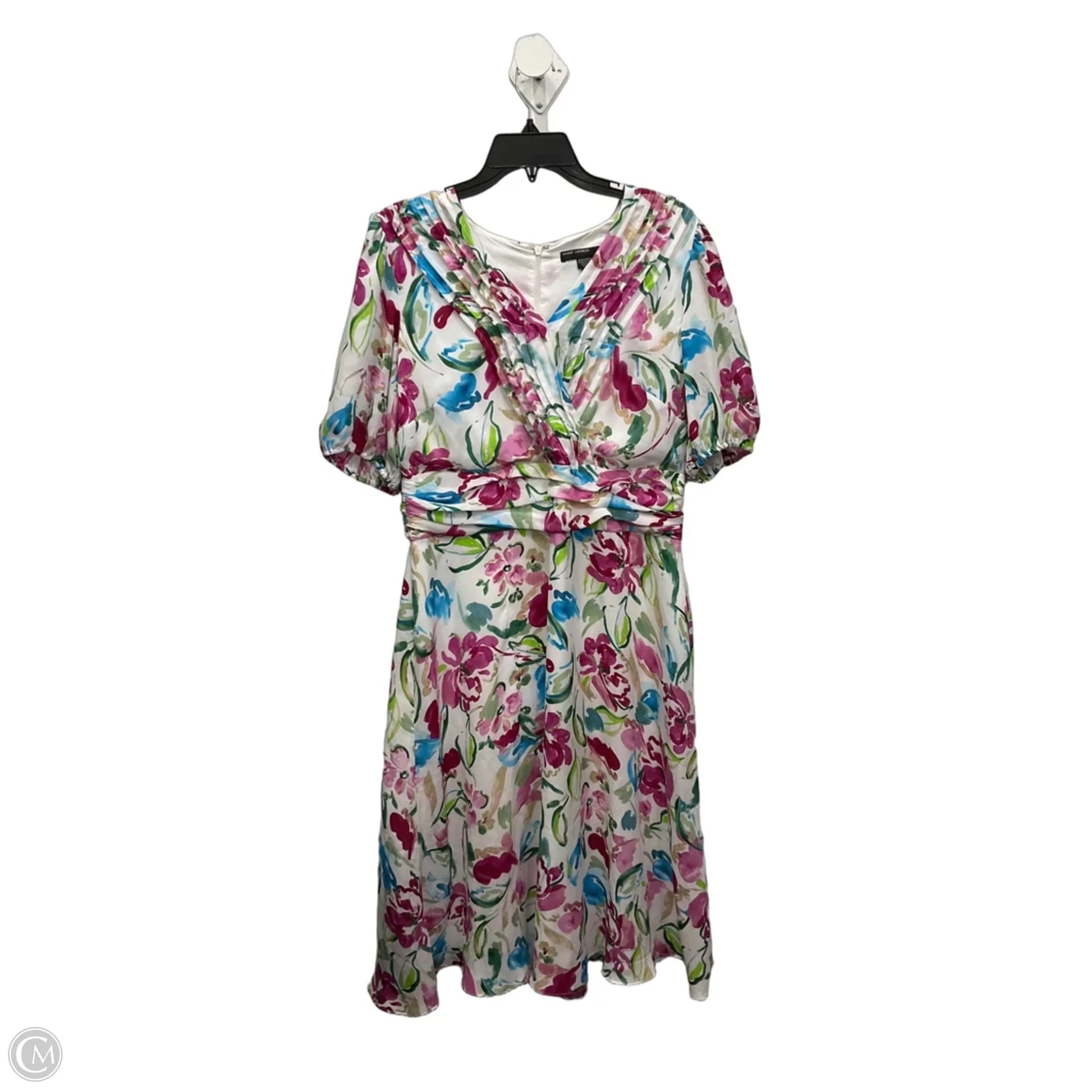 maggy london casual dresses Dress Midi By In Multi-colored, Size: 14 – Clothes Mentor Gahanna OH #129 shirring at center front _badge_Final_Sale Size:8 Grain Wood Furniture Montauk