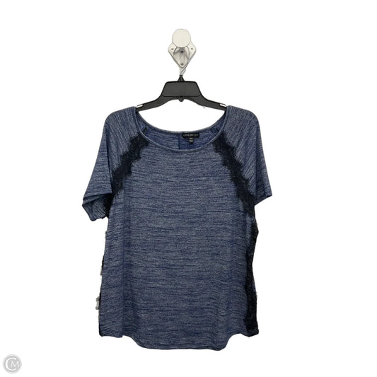 Top Short Sleeve By Lane Bryant In Blue, Size: Xl