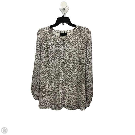 Top Long Sleeve By Lane Bryant In Animal Print, Size: Xl