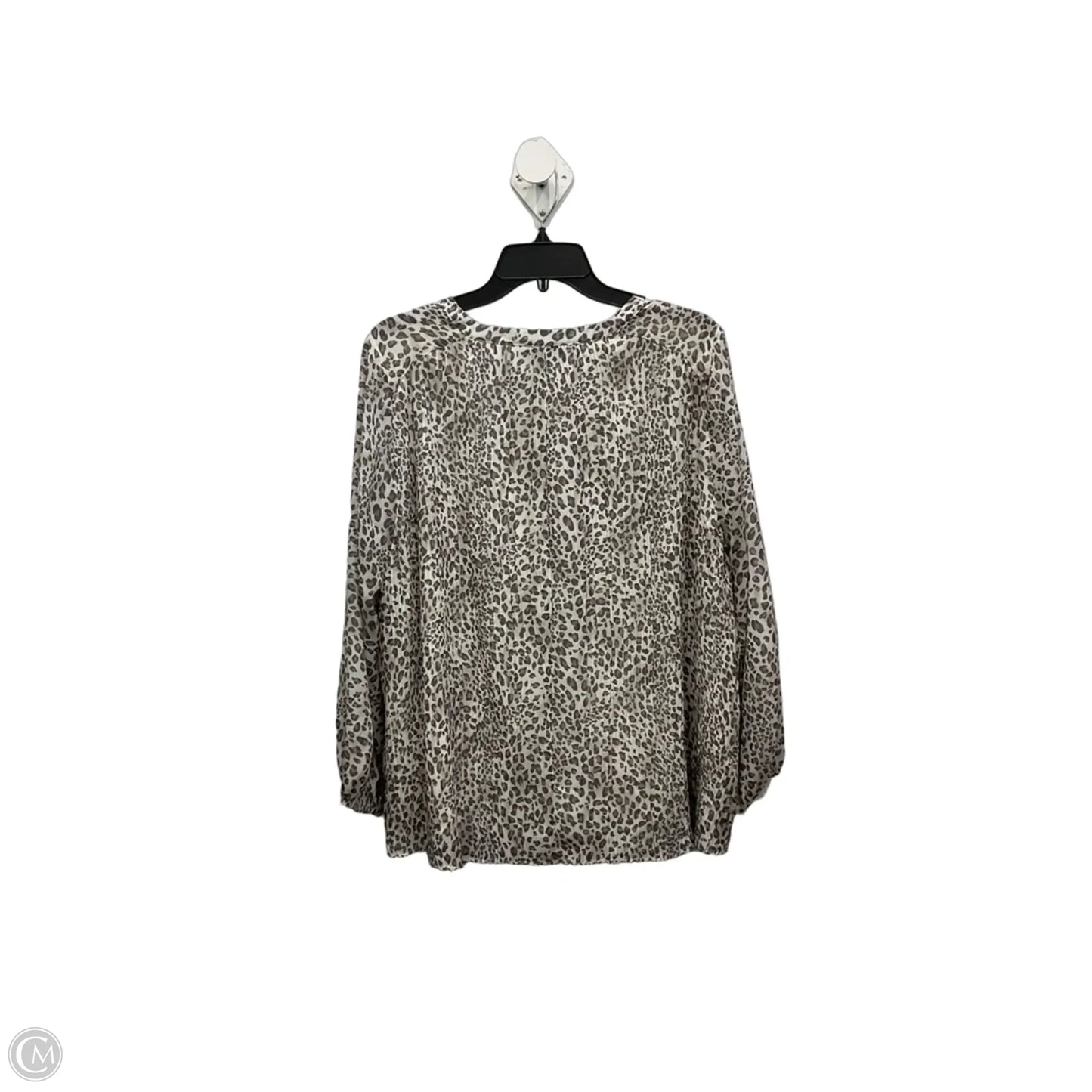 Top Long Sleeve By Lane Bryant In Animal Print, Size: Xl