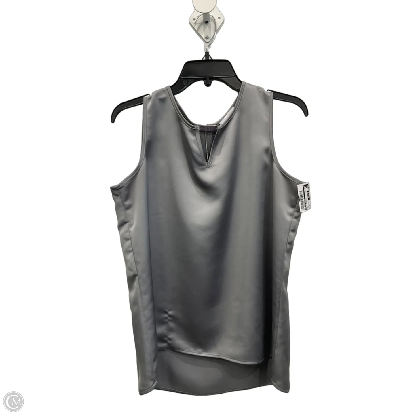Top Sleeveless By Calvin Klein In Grey, Size: L