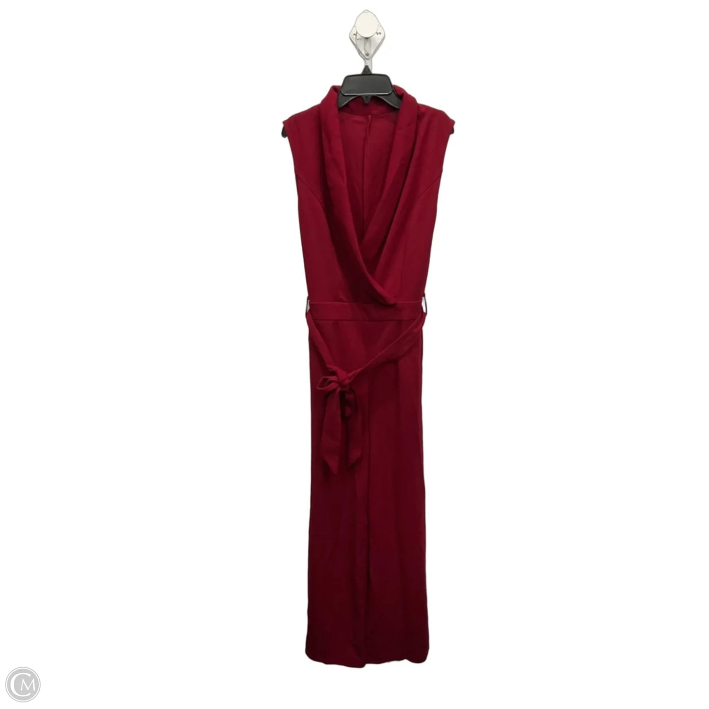 Jumpsuit By Clothes Mentor In Maroon, Size: L