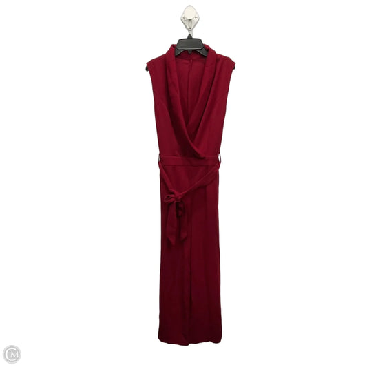 Jumpsuit By Clothes Mentor In Maroon, Size: L