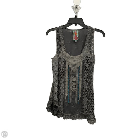 Top Sleeveless By Johnny Was In Grey, Size: Xs