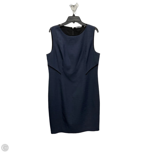 Dress Casual Midi By Tahari In Blue, Size: 16