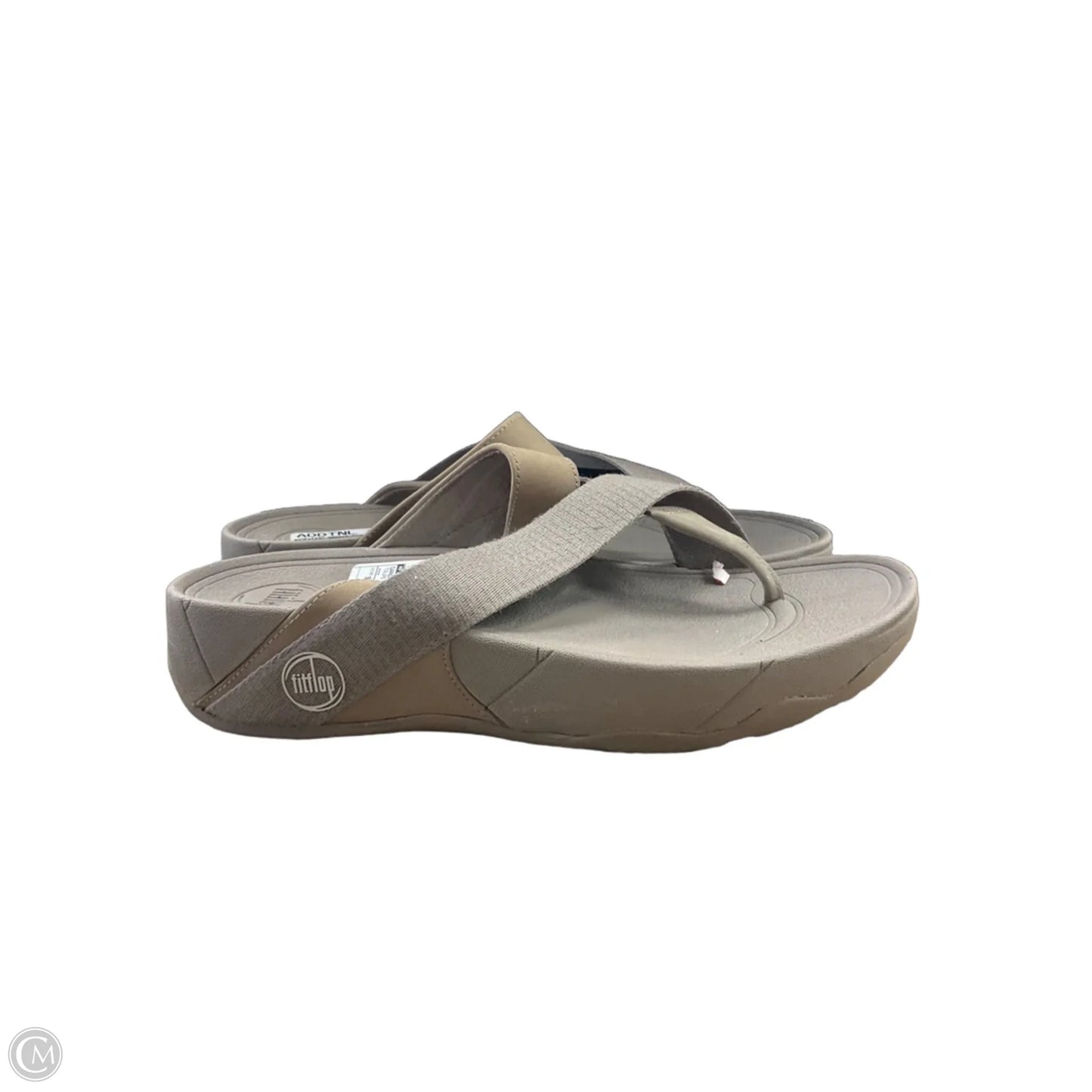Sandals Flip Flops By Fitflop In Taupe, Size: 9
