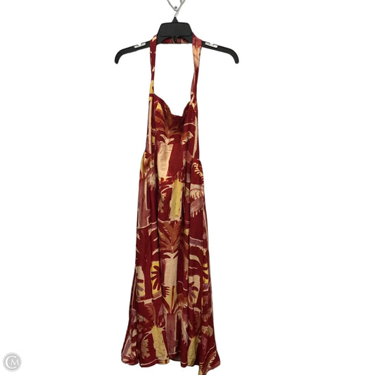 Dress Casual Maxi By Clothes Mentor In Red & Yellow, Size: 2