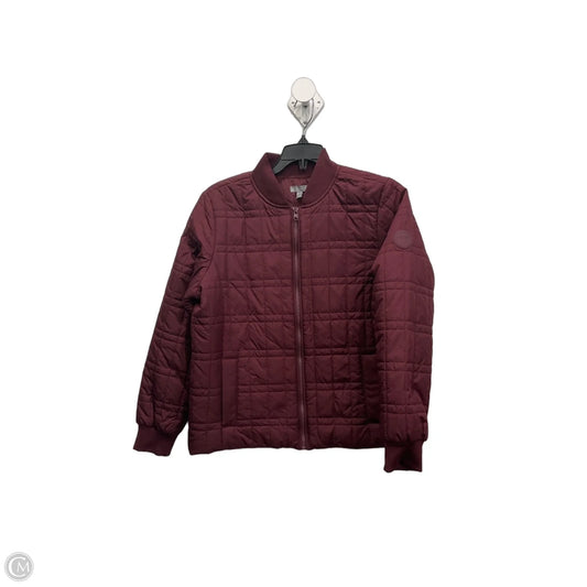 Jacket Puffer & Quilted By Talbots In Maroon, Size: Sp
