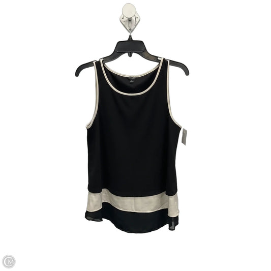 Top Sleeveless By Ann Taylor In Black, Size: S