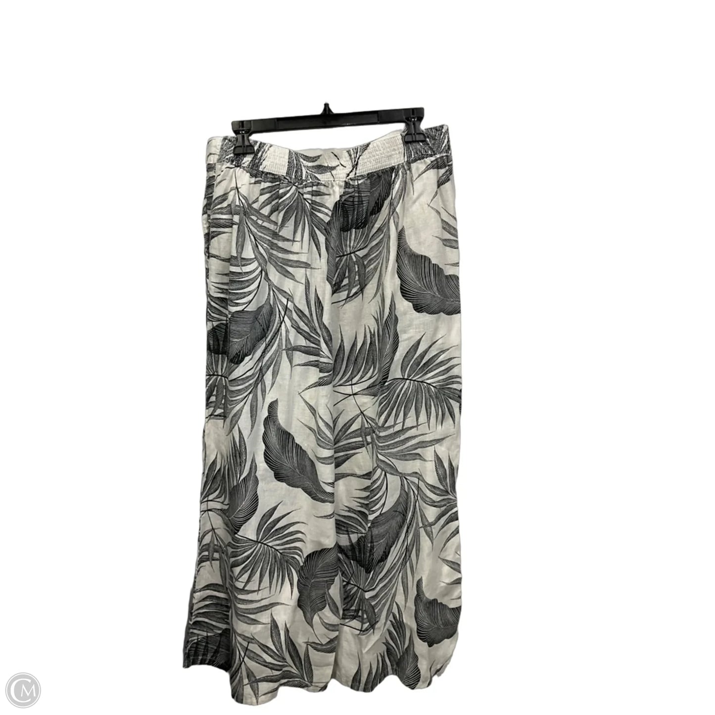 Pants Linen By Tahari In Black & White, Size: Xl