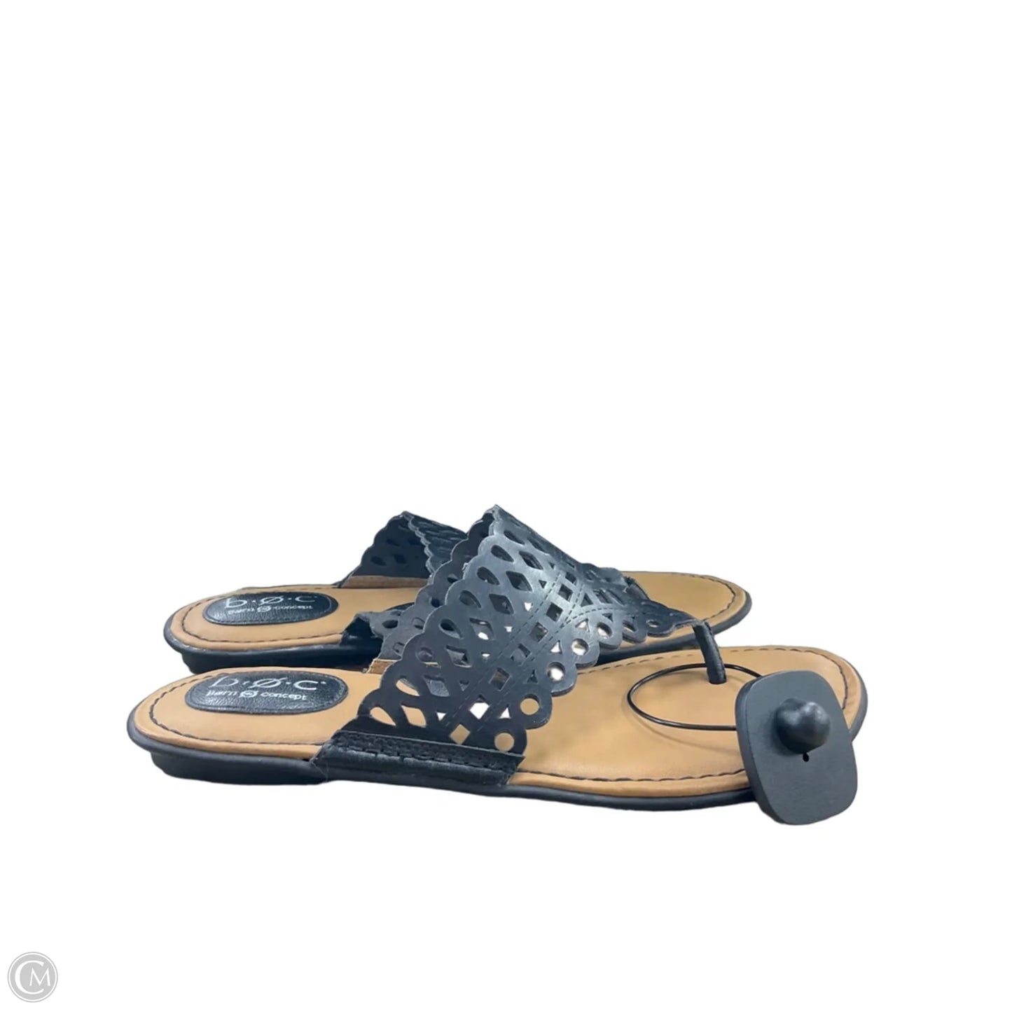 Sandals Flip Flops By Clothes Mentor In Black, Size: 10