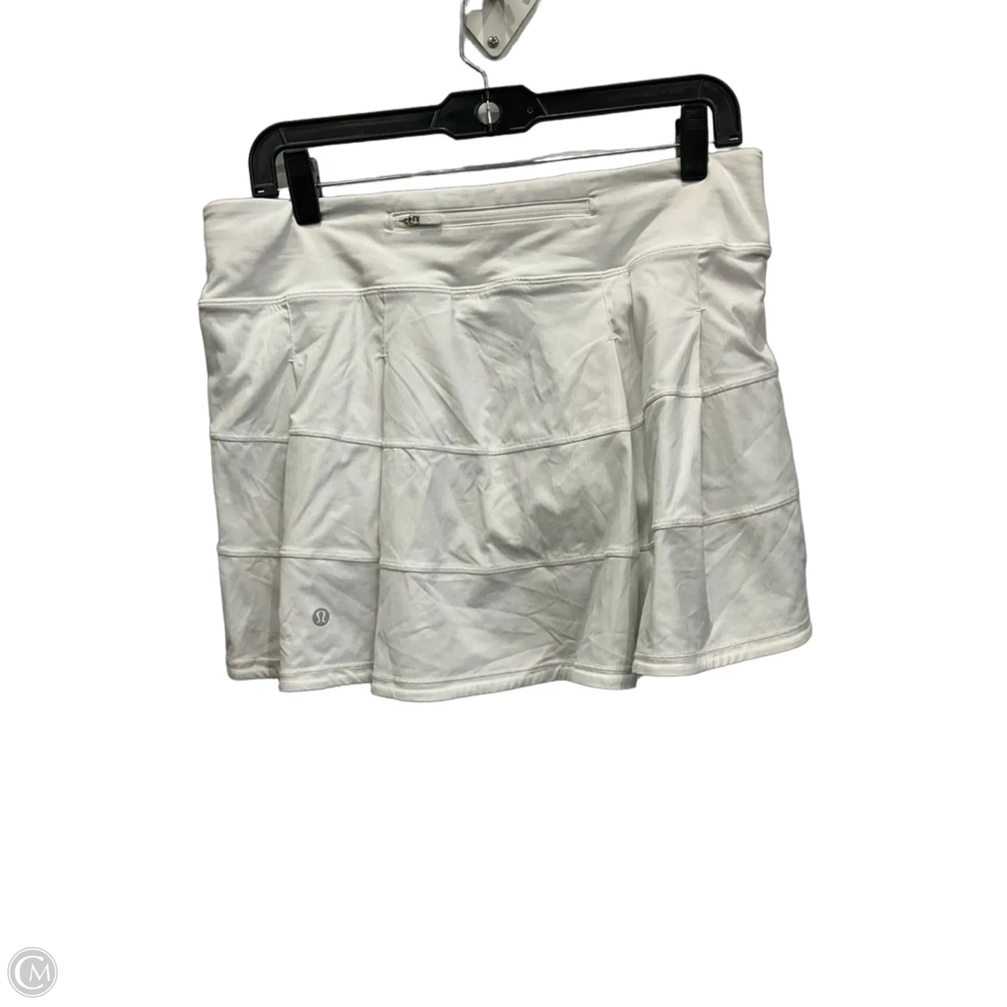 Athletic Skort By Lululemon In White, Size: M