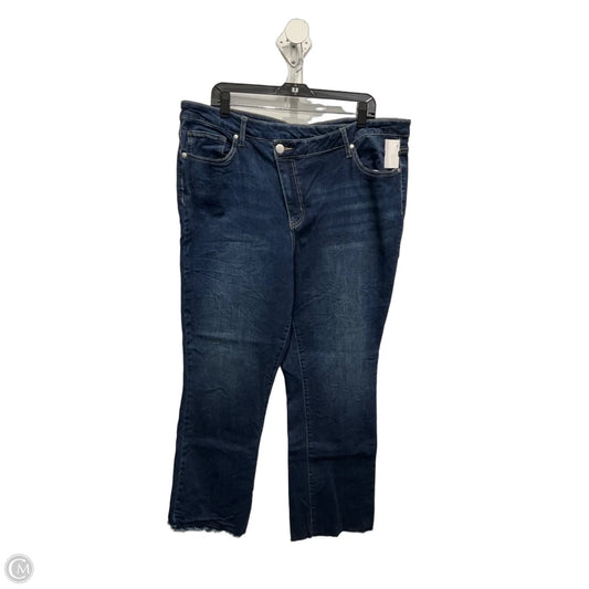 Jeans Boot Cut By Arula In Blue Denim, Size: 18