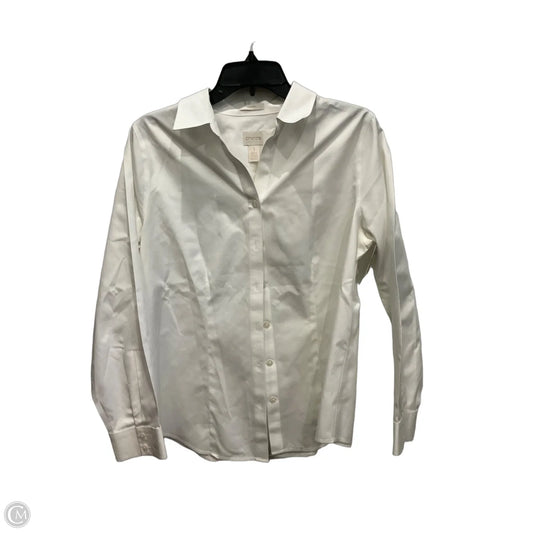 Blouse Long Sleeve By Chicos In White, Size: 1x
