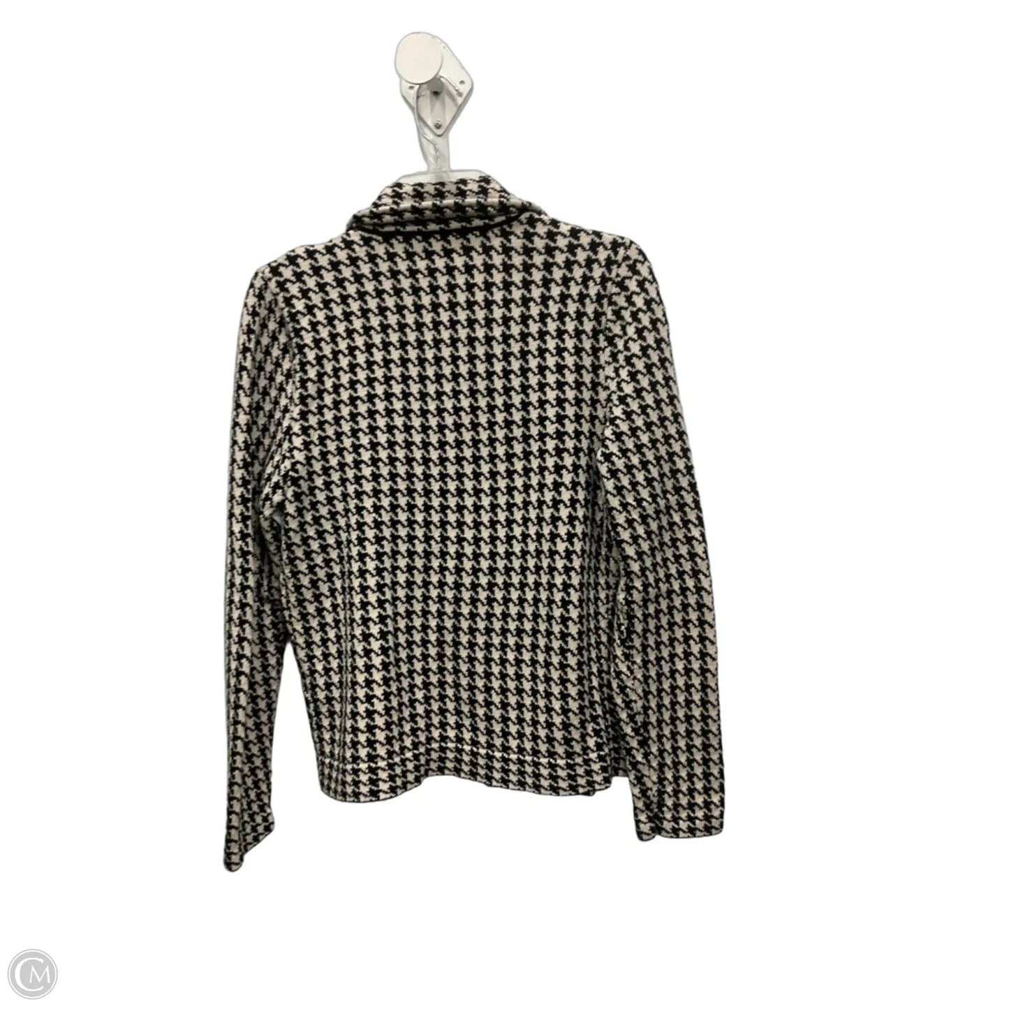 Cardigan By Chaps In Checkered Pattern, Size: L