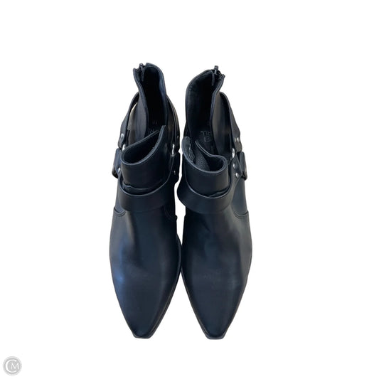 Boots Ankle Heels By Time And Tru In Black, Size: 10