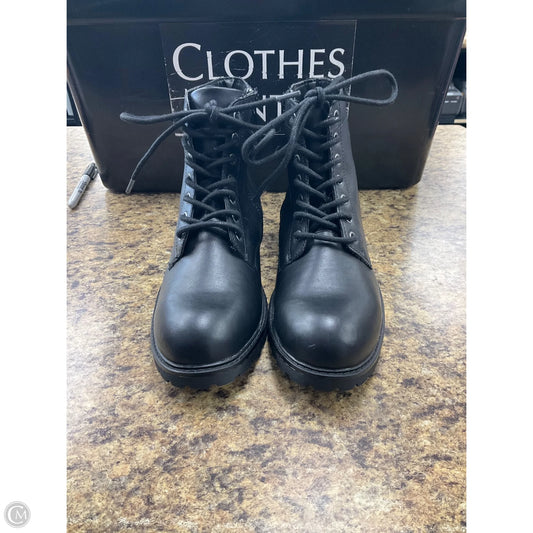 Boots Combat By Club Room In Black, Size: 8.5