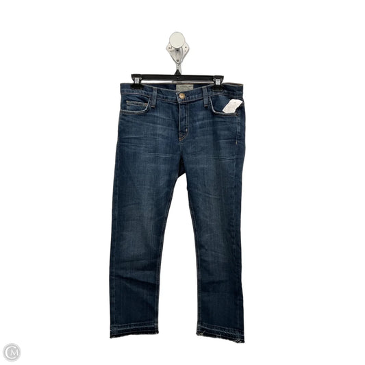 Jeans Straight By Current Elliott In Blue Denim, Size: 6