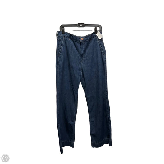 Jeans Wide Leg By J. Crew In Blue Denim, Size: 8
