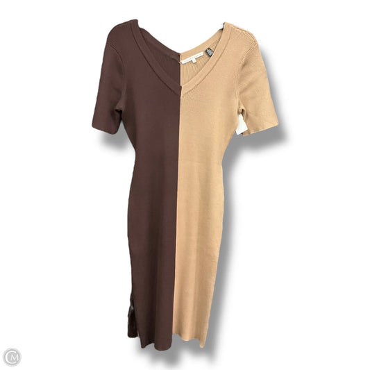 Dress Casual Short By Violet And Claire In Brown & Tan, Size: M