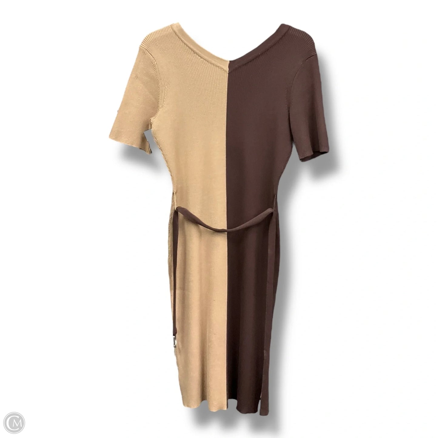 Dress Casual Short By Violet And Claire In Brown & Tan, Size: M