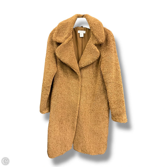 Coat Faux Fur & Sherpa By Rachel Zoe In Tan, Size: M