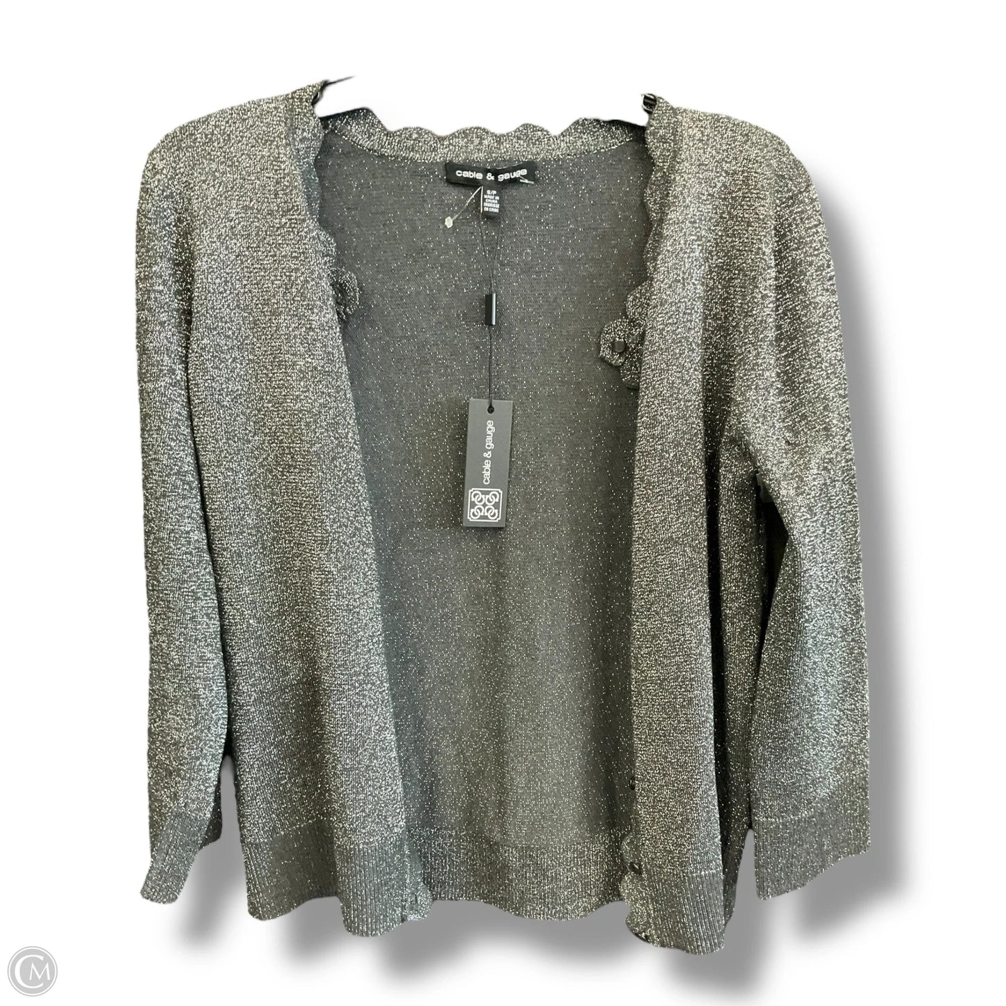 Cardigan By Cable And Gauge In Black, Size: Sp