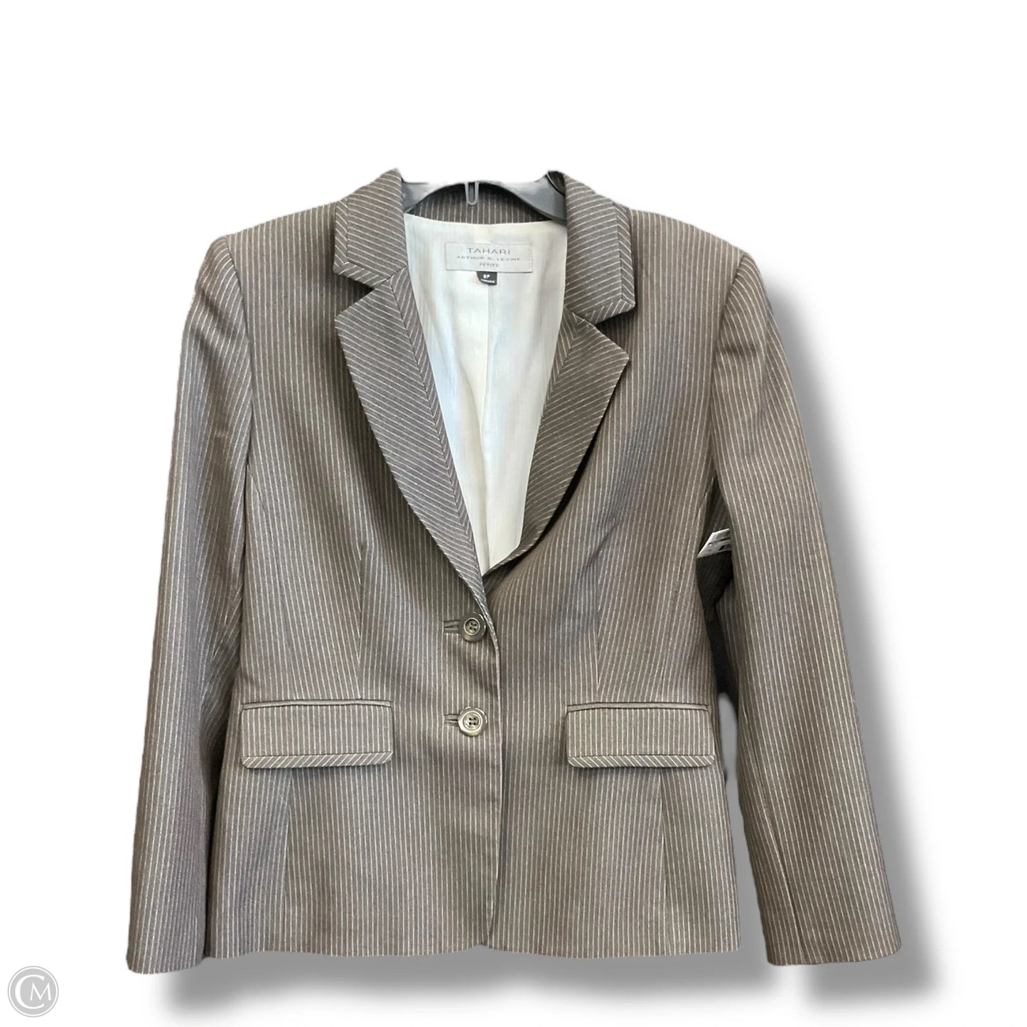 Blazer By Tahari In Brown, Size: Mp