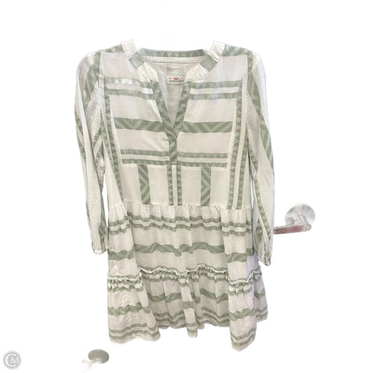 Dress Casual Short By Vineyard Vines In Green & White, Size: Xs