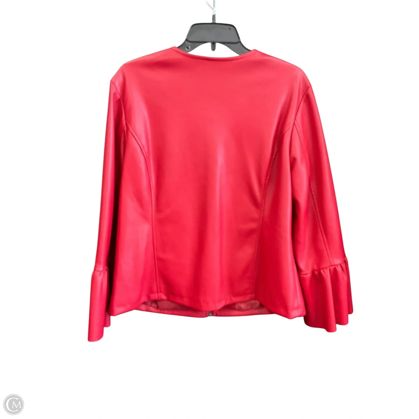 Jacket Moto By Alfani In Red, Size: L
