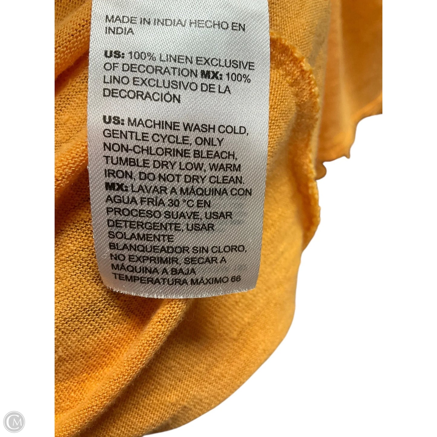 Top Short Sleeve By Chicos In Orange, Size: S