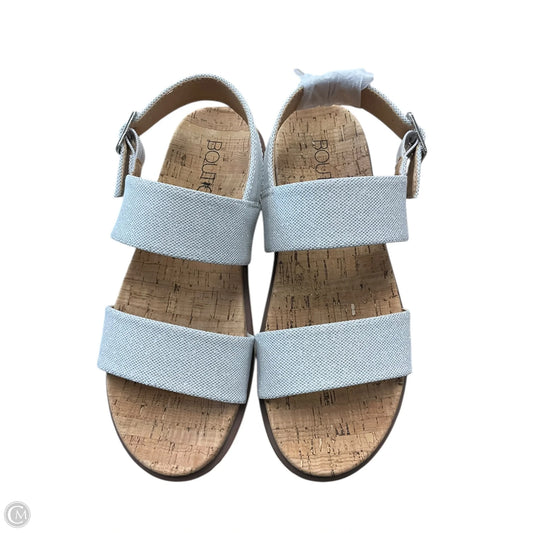 Sandals Flats By Corkys In Silver & Tan, Size: 8