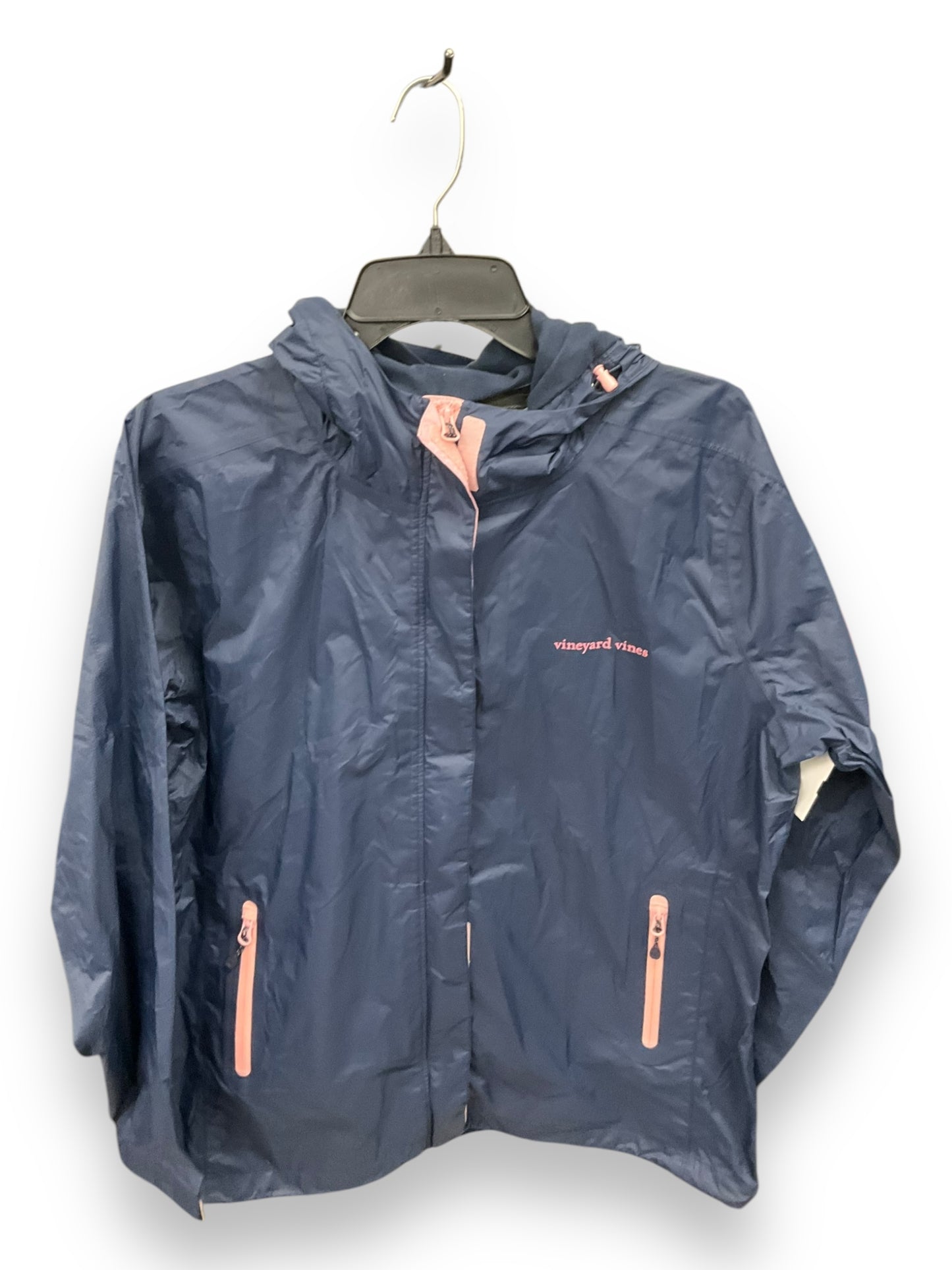 Jacket Windbreaker By Vineyard Vines In Navy, Size: L