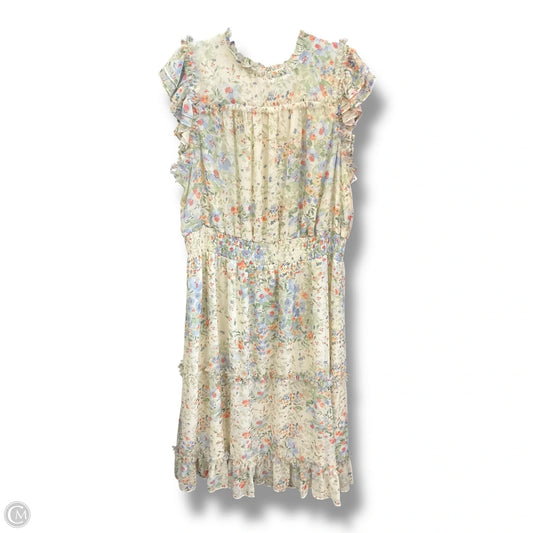 Dress Casual Midi By Cece In Floral Print, Size: 3x