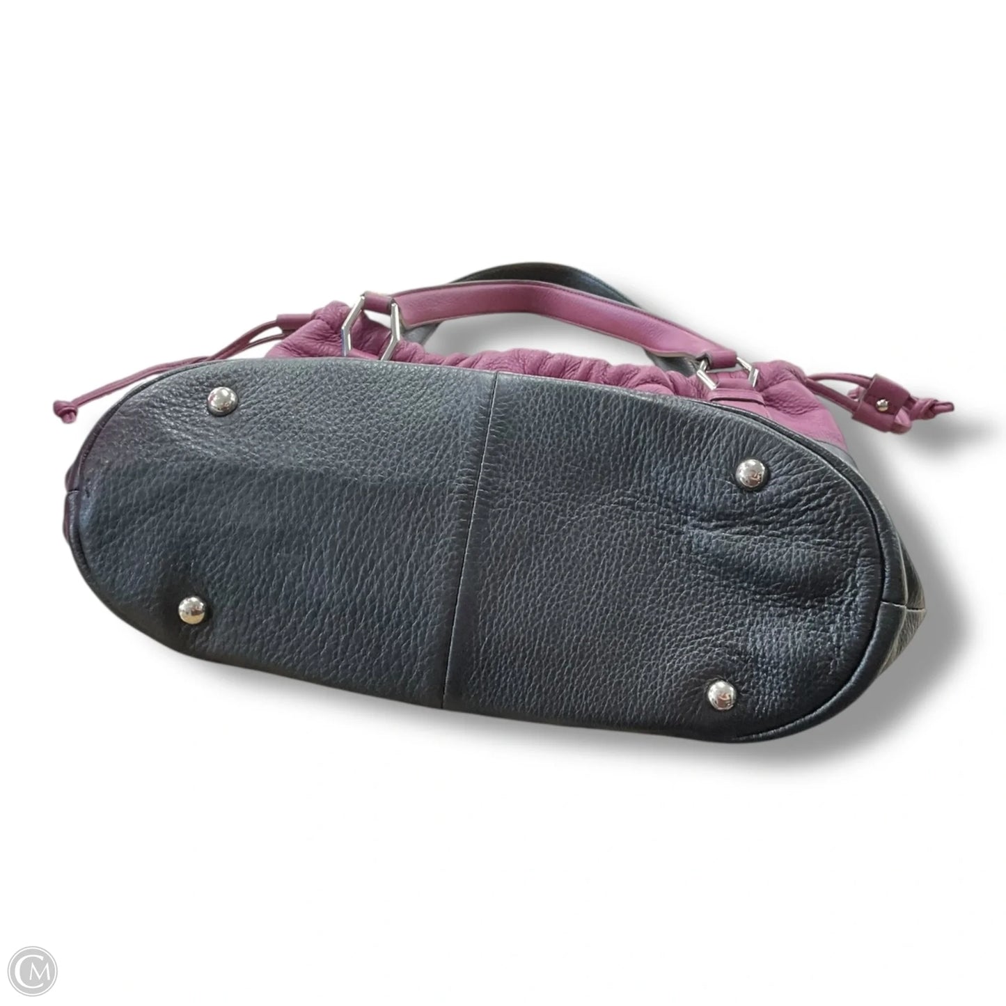 Handbag Leather By Makowsky, Size: Medium