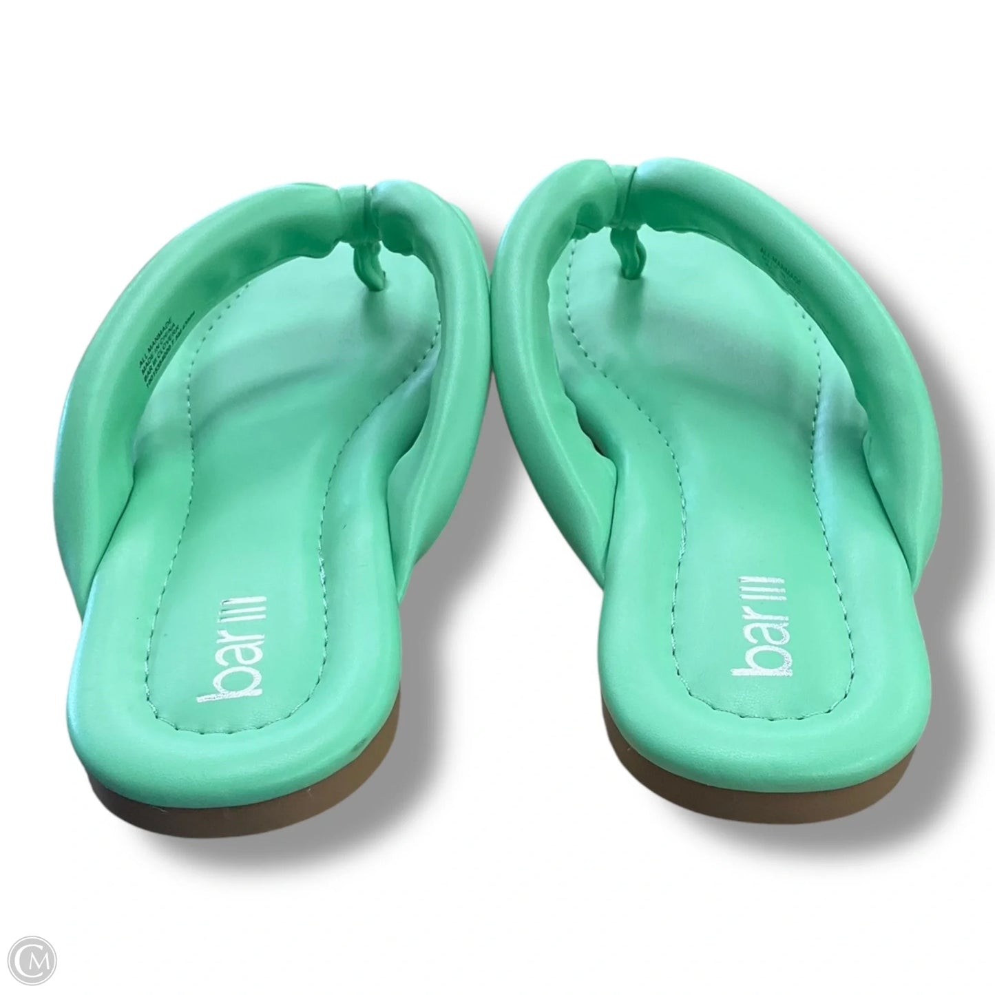 Sandals Flats By Bar Iii In Green, Size: 7.5