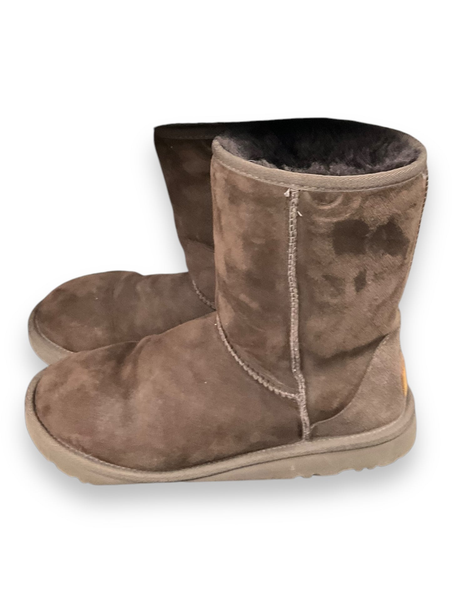 Boots Designer By Ugg In Brown, Size: 8