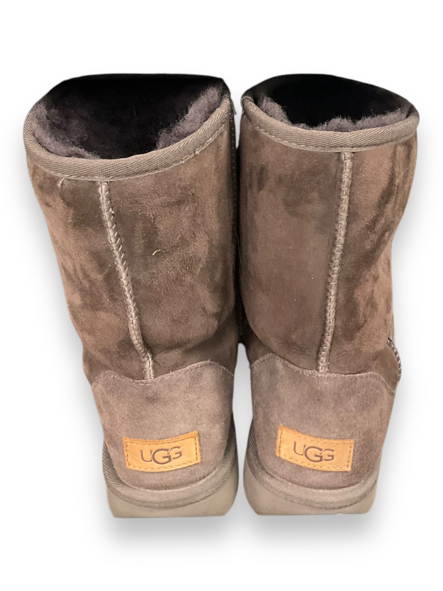 Boots Designer By Ugg In Brown, Size: 8