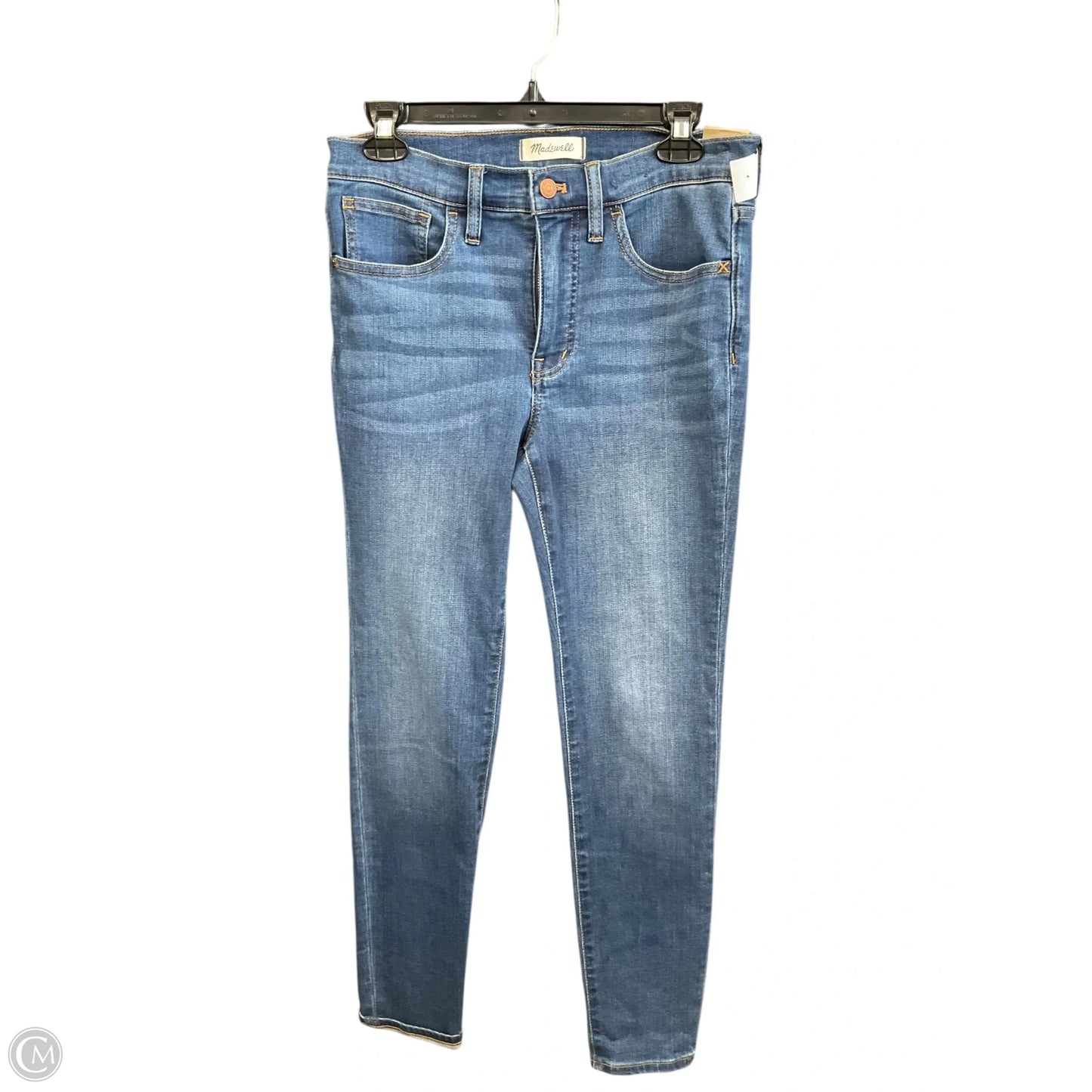 Jeans Skinny By Madewell In Blue Denim, Size: 4