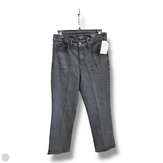 Jeans Straight By Good American In Black Denim, Size: 8