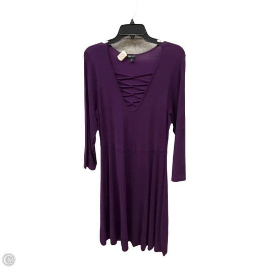 Dress Casual Midi By Torrid In Purple, Size: 1x